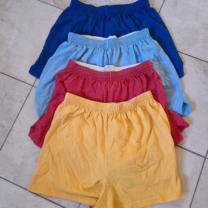 Lot of 4 pairs of Soffe Junior size large shorts
